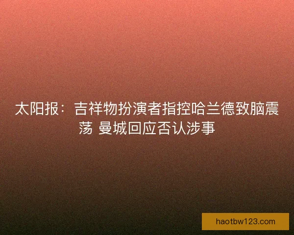 太阳报：吉祥物扮演者指控哈兰德致脑震荡 曼城回应否认涉事